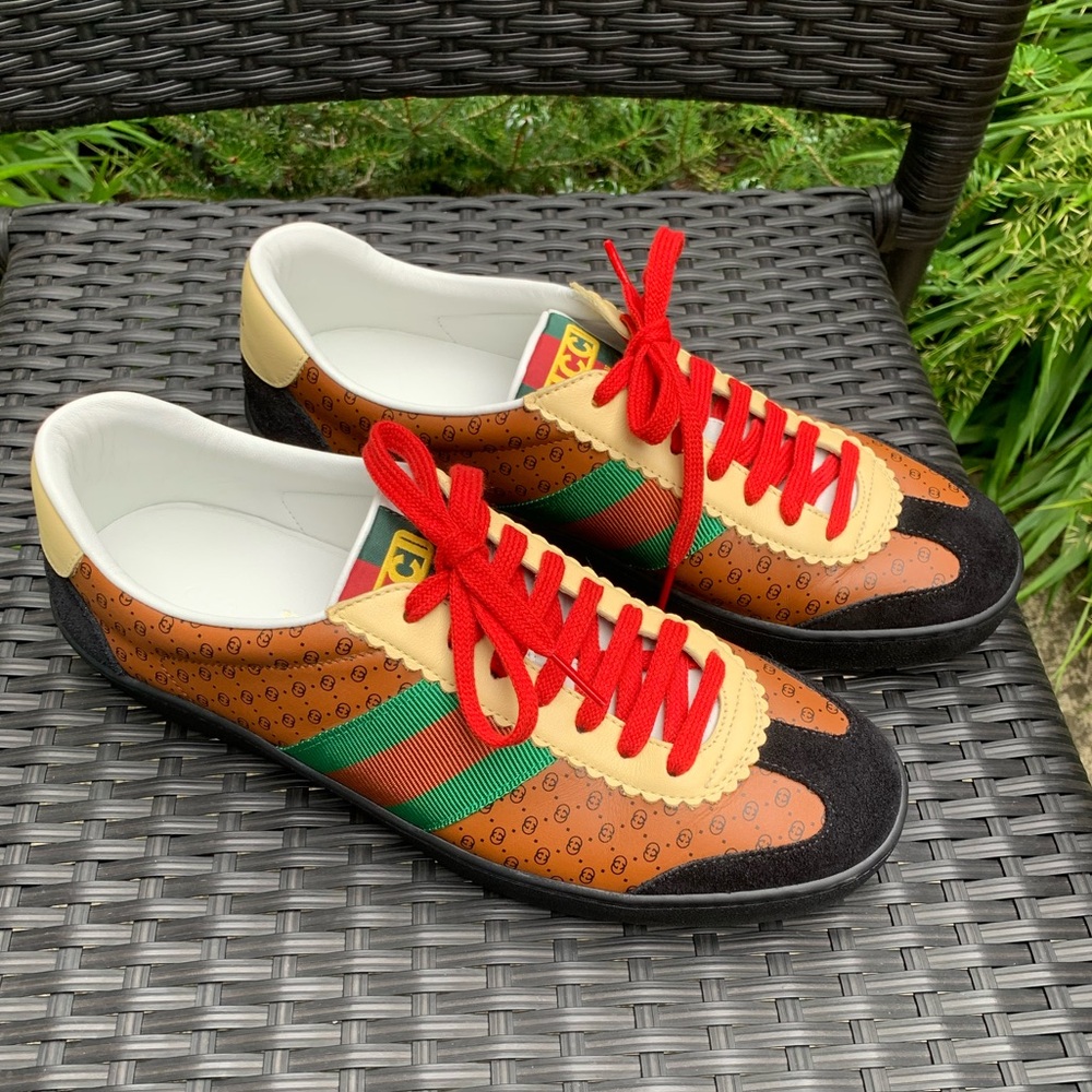 Authentic Gucci X Dapper Dan Leather Sneaker - Picture 14 of 14